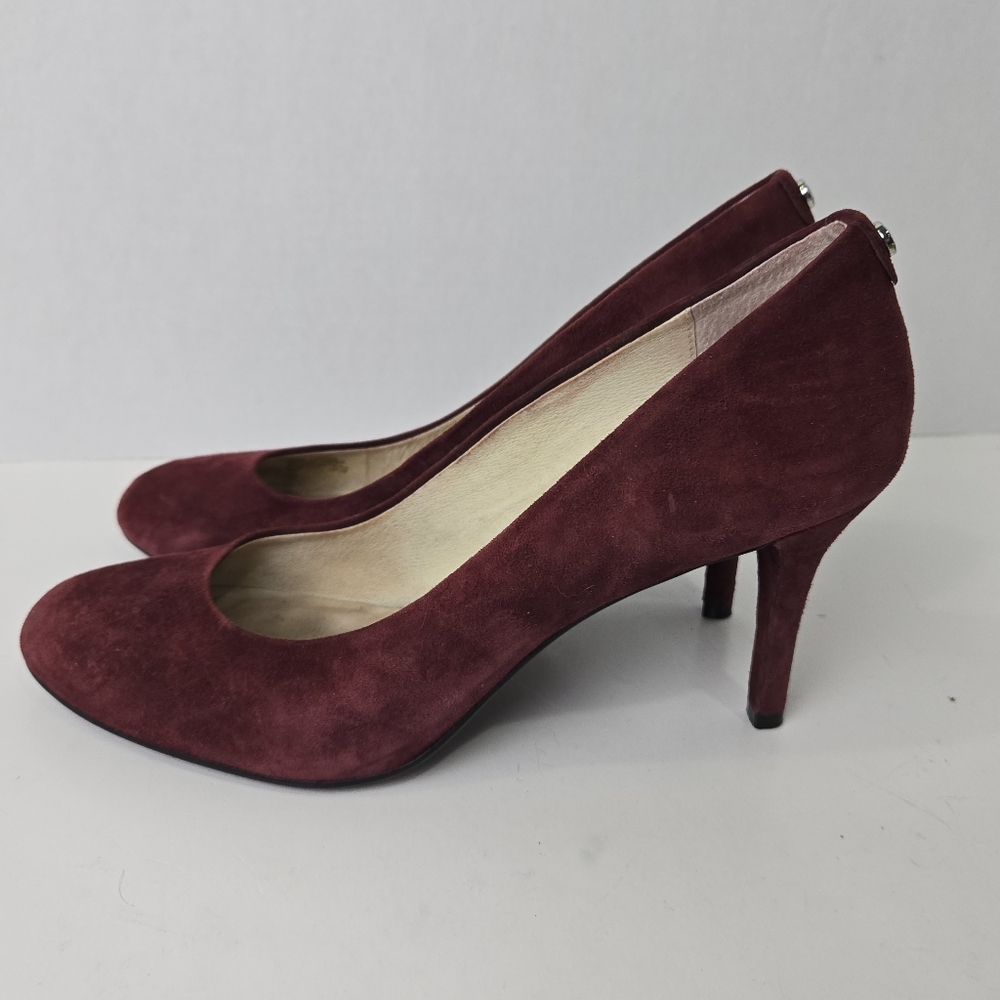 Michael Kors Burgundy Suede Shoes